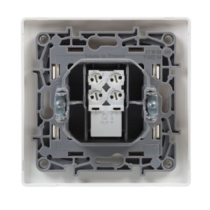 Priza telefon RJ11 Legrand 396442 Niloe Monoblock, alba, mecanism complet - Img 5