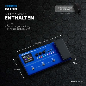 Procesor de efecte pentru bas BOSS GX-1B, ultraportabil, Bluetooth, 16 amplificatoare - Img 6