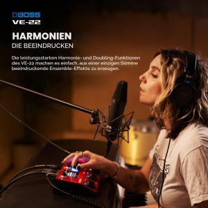 Procesor vocal BOSS VE-22 cu efecte multiple, armonii si ajustare automata a tonului - Img 4