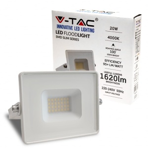 Proiector LED V-TAC 20W, 1620 Lumen, Alb, IP65, Waterproof - Img 4