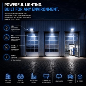 Proiector LED V-TAC E-SERIES 50W Alb, 4000 Lumen, IP65 - Img 12