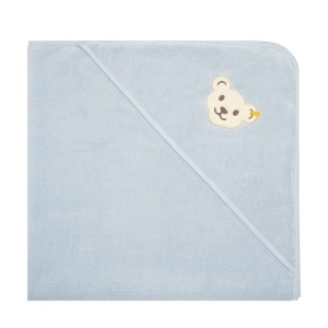 Prosop de baie cu capison Steiff, 100x100 cm, bleu - Img 4