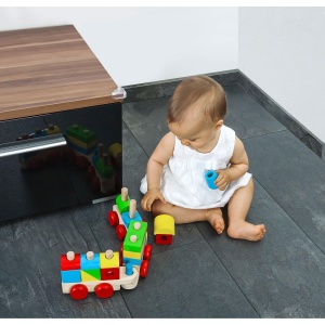 Protectie colturi masa pentru copii Reer 4904 transparent set 4 bucati - Img 3