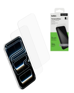 Protectie Display TemperedGlass Belkin pentru iPhone 18 Pro Max17 Pro Max, 2 bucati