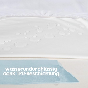 Protectie saltea roba Safe Asleep 40x90 cm - Impermeabila si respirabila certificata OEKO-TEX Alb - Img 4