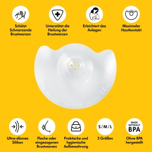 Protectoare pentru alaptare Medela Contact 16 mm BPA-Free Set 2 bucati - Img 3