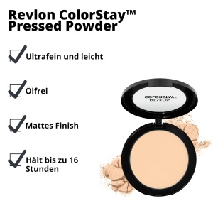 Pudra compacta Revlon ColorStay 8,4g, formula matifianta, translucida - Img 3