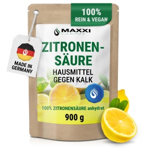 Pulbere de Acid Citric Maxxi Clean 900 g - 100 Puritate, Alimentar