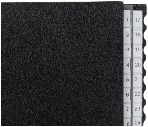 Pultordner Leitz 59310095, 32 Faecher, PP, negru - Img 3