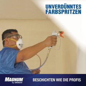 Pulverizator de vopsea fara aer Graco Magnum by Graco 17C244 A30 ProPlus, acasa (debit 1,0 l/min, presiune maxima de pulverizare 207 bar), albastru - Img 4