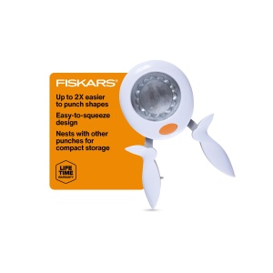 Puncher Fiskars XL, design ergonomic, utilizare usoara, 5.1 cm