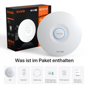 Punct de acces WiFi 7 Tenda i36 PoE BE5010 AP, 2.5G, 2 porturi LAN - Img 8