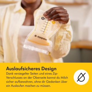 Pungi pentru lapte matern Medela Easy Pour 210 ml Design anti-scurgere BPA-free 50 buc - Img 5