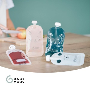 Pungi reutilizabile Babymoov ISY, 150ml, set 20 buc, din plastic reciclat - Img 6