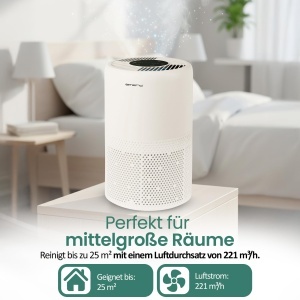 Purificator de aer EMERIO AP-132324 cu filtru HEPA-13, 99,97 eficienta, pentru camere de 25m - Img 4