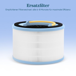 Purificator de aer Levoit HEPA cu 5 senzori, filtru de aer impotriva polenului de praf de mucegai de 99,97%, afisaj in timp real al calitatii aerului, control al aplicatiei, lumina de noapte si zgomot alb pentru un somn mai bun, Sprout - Img 9