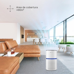 Purificator de aer Ufesa Comfort Air 2200 cu filtru HEPA cu 3 straturi si o rata de purificare a aerului CADR de 220 m3/h, acoperire <=90 m2, 4 viteze, silentios <=55 dB, cronometru 5-24 ore, alb. - Img 6
