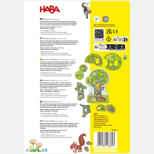 Puzzle din lemn HABA Waldtiere 3D cu 10 piese, pentru copii de la 3 ani - Img 7