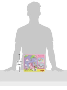 Puzzle-uri HABA Einhorn Glitzergluck 3 Piese cu 12, 15 si 18 Elemente Ideal pentru Copii 3 - Img 3