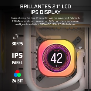 Racitor CPU Corsair iCUE LINK Titan 360 RX, 360mm, RGB, Alb - Img 4