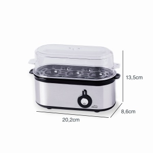 Racitor de oua Lacor TRI OVUM, inox 1810, capacitate 3 oua, 100 BPA-free - Img 2
