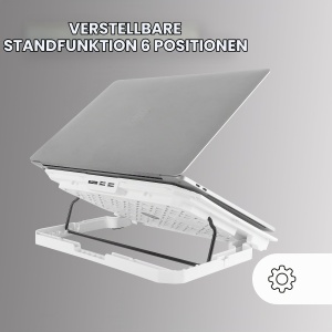Racitor laptop Mars Gaming MNBC23, 6 ventilatoare cu LED albastru, suport smartphone, 2 USB 2.0 - Img 4