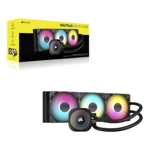 Racitor lichid CPU CORSAIR NAUTILUS 360 RS ARGB 360mm AIO Negru - Img 9