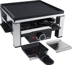 Raclette Steba RC 104 cu Gratar Antiaderent, 25x25 cm, 4 Persoane