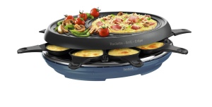Raclette Tefal Colormania RE310401, 3-in-1, 1050 W, Stahlblau