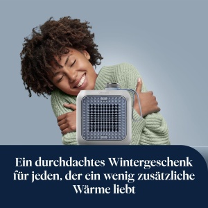 Radiator ceramic DeLonghi Capsule Desk, 360 W, albastru, compact - Img 7