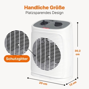 Radiator electric Clatronic HL 3800, 2000W, oscilant, cu ventilator - Img 5