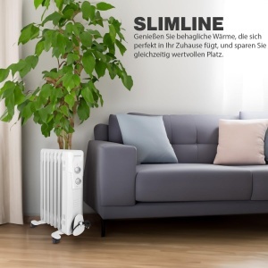 Radiator electric Clatronic RA 3735, 1500W, 7 rippen, mobil - Img 8