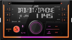 Radio auto JVC KW-DB95BT 2-DIN CD cu sistem hands-free DAB+ si Bluetooth (USB, AUX-In, 3 x Pre-Out 2.5V, Amazon Alexa, procesor de sunet, 4x50 W, iluminare VAR.) - Img 3