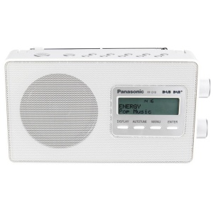 Radio digital Panasonic RF-D10EG-W alb DABFM alimentare duala