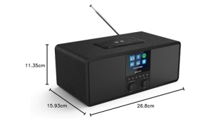 Radio digital Philips R880510 DAB Bluetooth Qi wireless charging design mat negru - Img 8