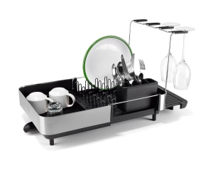 Raft de Uscare Joseph Joseph Extend Steel Plus, Otel, Negru, Capacitate 16 Piese