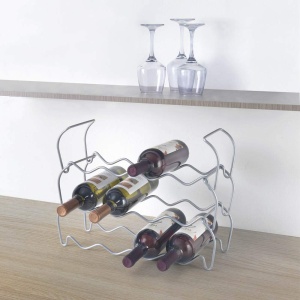 Raft pentru sticle de vin 3 piese, modular, din material de calitate - Img 5