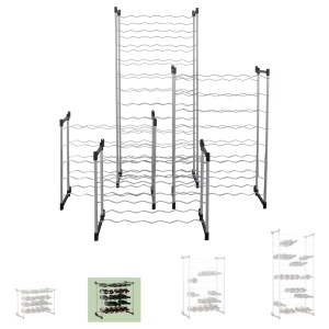 Raft pentru Sticle Metaltex Barolo, capacitate 30 sticle, dimensiuni 58 x 26 x 53 cm - Img 4