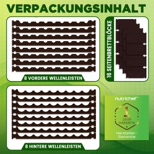 Raft pentru vin NutriChef, 72 sticle, 8 etaje, bambus, negru - Img 8