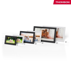 Rama foto digitala Thomson 10, touchscreen HD, 32 GB, Wi-Fi, negrualb - Img 3