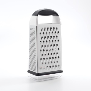 Rasatoare multifunctionala OXO Good Grips 4-in-1 din otel inoxidabil cu recipient colector - Img 7