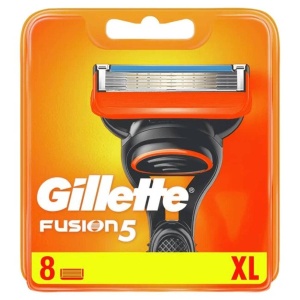Raschete pentru Barbati Gillette Fusion5, 8 Rezerve, 5 Lame, Lubrastrip cu Vitamina E