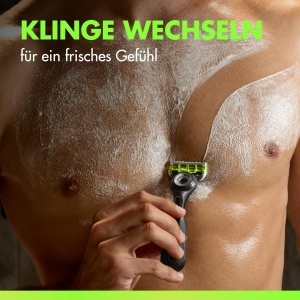 Raschete pentru corp si zona intima Gillette Labs, 16 lame, verde, sistem 3-faceti - Img 6