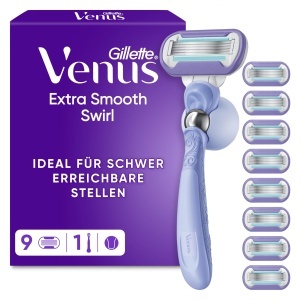 Rasiera pentru femei Gillette Venus Extra Smooth Swirl, 5 lame, lila