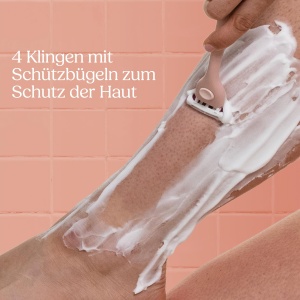 Rasierer pentru femei Wilkinson Sword Intuition Quattro, 6 lame, design ergonomic - Img 3