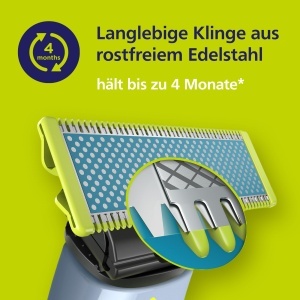 Rasior electric Philips OneBlade First Shave QP132430, 2x lame, pentru piele sensibila - Img 6
