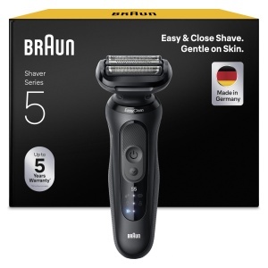 Rasitor Electric Braun Series 5, 52-N1000si, Negru, 50 minute autonomie