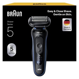 Rasitor Electric Braun Series 5, Model 52-B1000s, 3 Lame Flexibile, Albastru