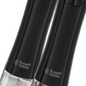 Rasnita electrica sare si piper Russell Hobbs 28010-56, set 2 bucati, ceramica, negru - Img 6