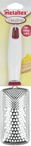 Rasnita Metaltex 25cm Otel Inoxidabil Suprafata Curbata Maner Alb si Rosu - Img 3